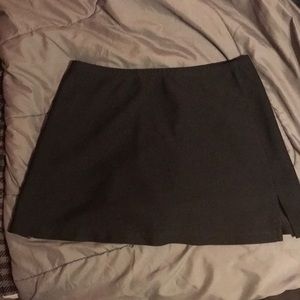 Black mini skirt